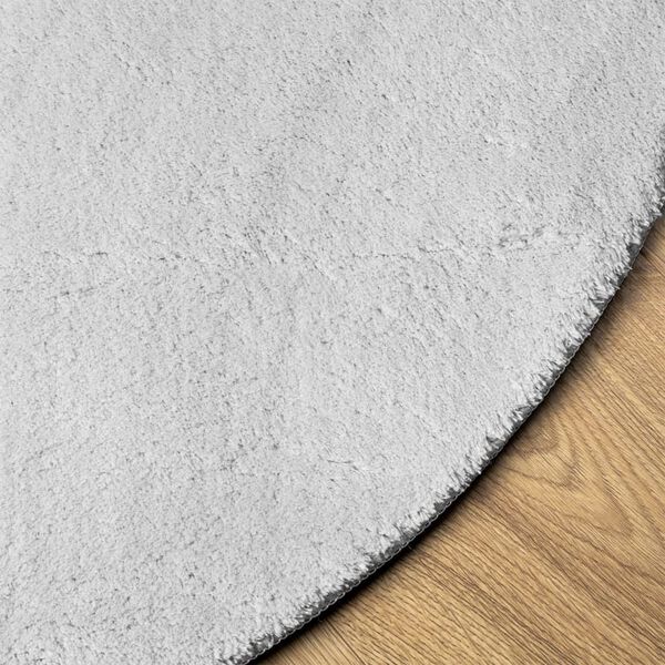 vidaXL vaip HUARTE, l&uuml;hikese narmaga, pestav, hall, &Oslash;100 cm