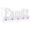 vidaXL seinale kinnitatav riidenagi, FAMILY, 74 x 29,5 cm