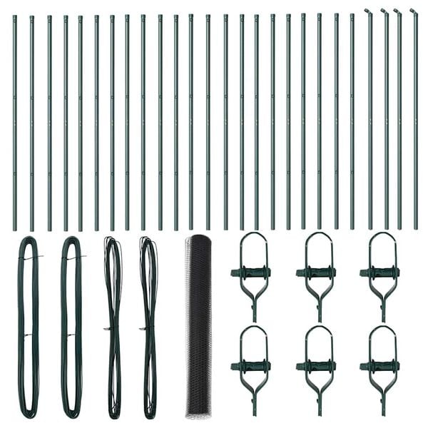 vidaXL Aiapost Hall 50 x 1 m (50 mm v&otilde;rku) Terased ja PVC