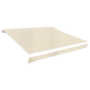vidaXL varikatuse asenduskangas, kreemjasvalge, 3 x 2,5 m, pol&uuml;ester