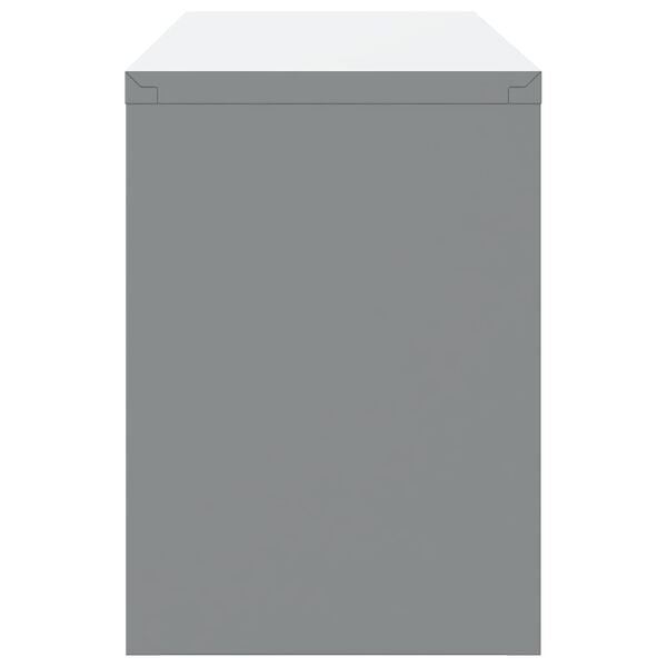 vidaXL T&ouml;&ouml;kapp 10 pcs Must 200 x 55 x 200 cm Inseneripuit ja teras