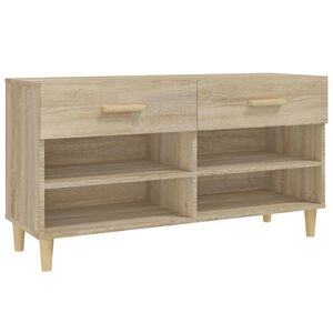 vidaXL kingakapp, Sonoma tamm, 102 x 35 x 55 cm, tehispuit
