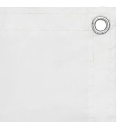 vidaXL rõdusirm, valge, 120 x 400 cm, oxford-kangas