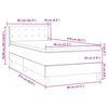 vidaXL Box Vedruvoodi Madratsiga Tumesinine 80x210 cm samet