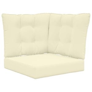 vidaXL V&auml;lim&ouml;&ouml;blitugi patja 3 pcs cream Pol&uuml;ester