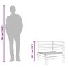 vidaXL 2-kohaline aiadiivan jalatoega, männipuit