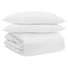 vidaXL Teki komplekt padjaga 3 tk Valge Down Feather