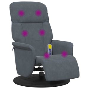 vidaXL massaažitool jalatoega, tumehall, samet