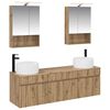 vidaXL Vannitoa kapikomplekt 5 pcs Artisan tamm 50 x 14,5 x 70 cm