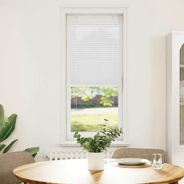 vidaXL plisseeritud ruloo valge 40x150 cm kanga laius 39,4 cm