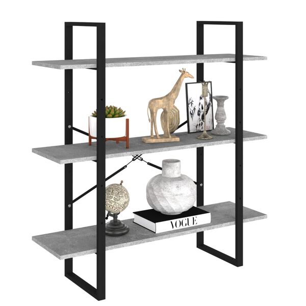 vidaXL aamaturiiul, betoonhall, 100 x 30 x 105 cm, tehispuit