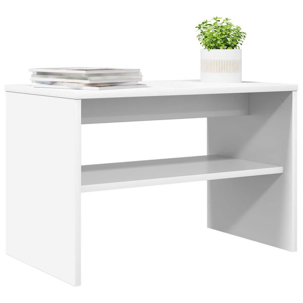 vidaXL Telerikapp Valge 60 x 35 x 40 cm Tehispuit