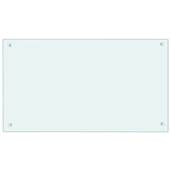 vidaXL k&ouml;&ouml;gi pritsmekaitse, piimav&auml;rvi, 90 x 50 cm, karastatud klaas