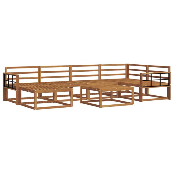 vidaXL V&auml;li diivanikomplekt 7 pcs Neutraalne Tugev akatsiapuu