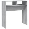vidaXL konsoollaud, hall Sonoma tamm, 78 x 30 x 80 cm, tehispuit