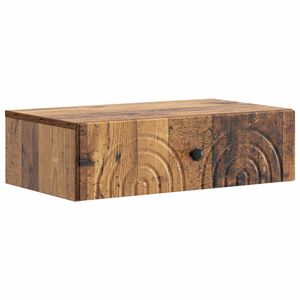 vidaXL Seinale kinnitatav k&uuml;lglaud Vana puit 59 x 34,5 x 17 cm