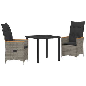 vidaXL Aia s&ouml;&ouml;gilaudade komplekt padjaga 9 pcs Hall pol&uuml;rotang