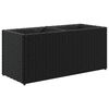 vidaXL taimekast 2 potiga, must, 72 x 30 x 32 cm, pol&uuml;rotang