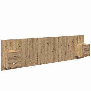 vidaXL Peatoed Kapiga 3 pcs K&auml;sit&ouml;&ouml;puu Tehispuit