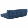 vidaXL Pallet diivanipatjade padi 2 pcs Indigo 120 x 80 x 38 cm kangas