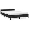vidaXL Voodiraam ilma Madratsita Must 120x200 cm samet