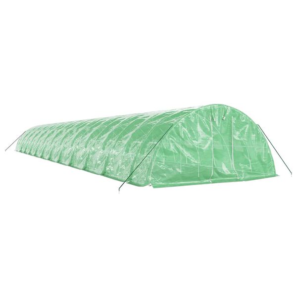 vidaXL kasvuhoone terasraamiga, roheline, 120 m&sup2;, 24x5x2,3 m