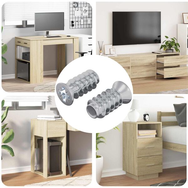 vidaXL Kinnitus 2 pcs H&otilde;bedane M6 x 12 mm Raud