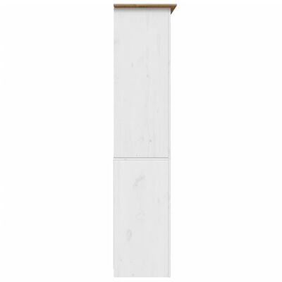 vidaXL raamatukapp "BODO", valge ja pruun, 80x40x172 cm, männipuit