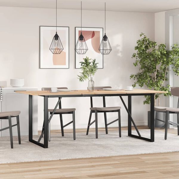 vidaXL söögilaua jalad, O-raam, 180 x 80 x 73 cm, teras