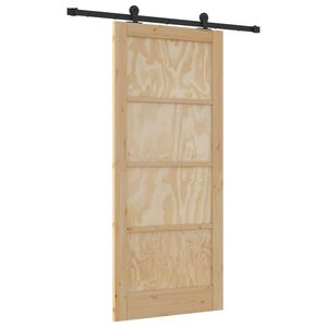 vidaXL Libisev uks ORKDAL Naturaalne 86 x 198,5 cm Toekas m&auml;nnipuit