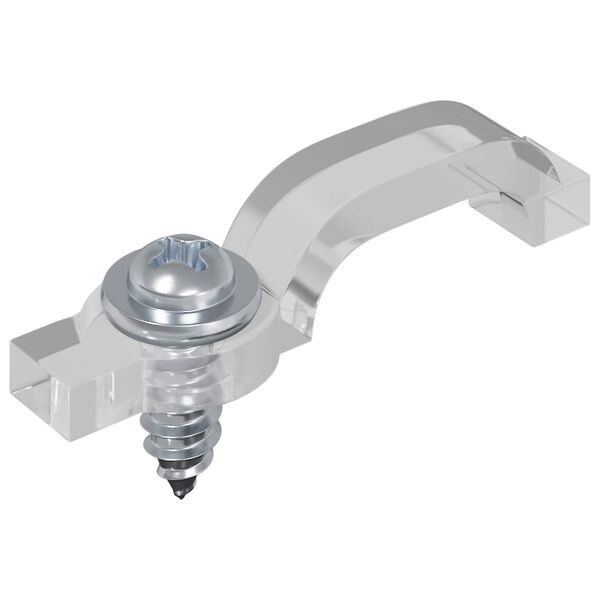 vidaXL LED Ribad 2 pcs Must ja l&auml;bipaistev 5500 mm Vask ja plastik