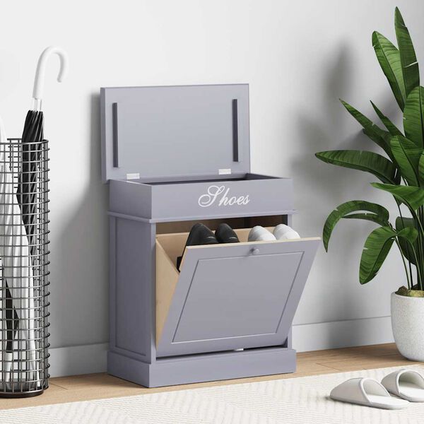 vidaXL kingakapp, hall, 50 x 28 x 58 cm, Paulownia puit