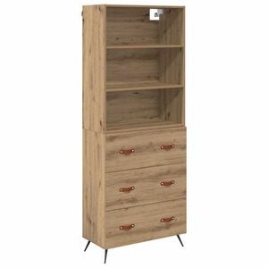 vidaXL K&otilde;rgushein K&auml;sit&ouml;&ouml;puu 69,5 x 34 x 180 cm Tehispuit