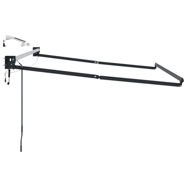 vidaXL Elektriline tagasi t&otilde;mmatav varikatus Antratsiit 3,5 x 2,5 m