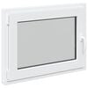 vidaXL Keldriakendus RISOR 100 x 50 cm PVC ja klaas Valge