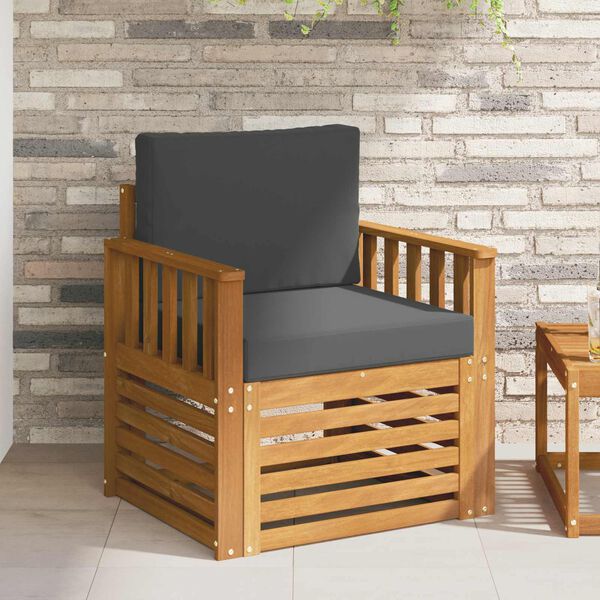 vidaXL V&auml;li diivanikomplekt Tugev akaatsiapuit ja pol&uuml;ester Neutraalne