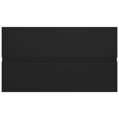 vidaXL valamukapp, must, 80 x 38,5 x 45 cm, puitlaastplaat