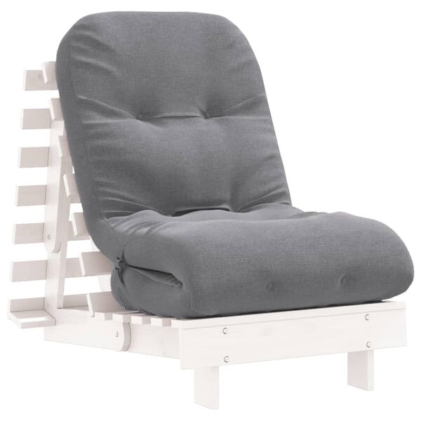 vidaXL magamismatt/diivanvoodi, valge 60x206x11 cm, m&auml;nnipuit