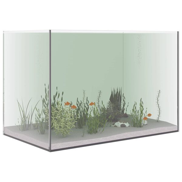 vidaXL Akvaarium ladustamisega L&auml;bipaistev 60 x 35 x 40 cm Klaas