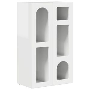 vidaXL K&otilde;ide Kergelt l&auml;ikiv valge 59 x 35 x 100,5 cm Tehispuit