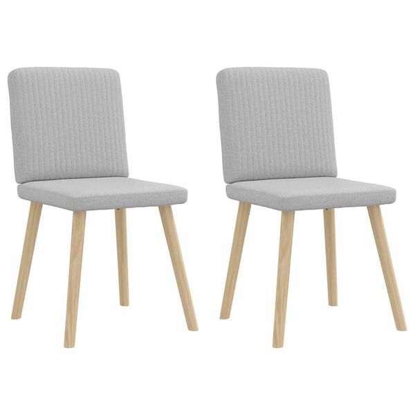 vidaXL söögitoolid 2 tk, pilvehall, kangas