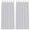 vidaXL Voile Kardin kardinatega 2 pcs Helehall 245 x 140 cm Polüester