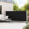vidaXL lahtit&otilde;mmatav terrassi k&uuml;lgsein, 600 x 160 cm, must
