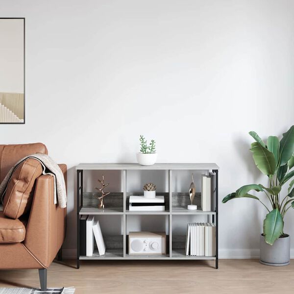 vidaXL Raamatukapp Hall Sonoma 102 x 32 x 72,5 cm Tehispuit