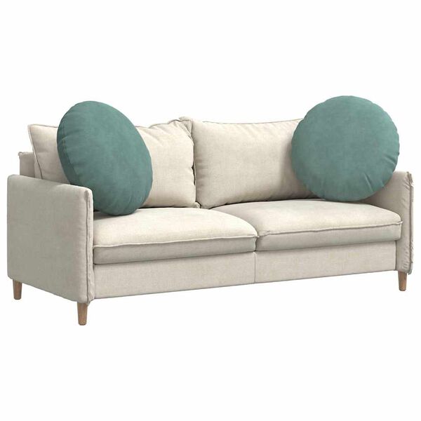 vidaXL Istumispatjad 2 pcs Mere Roheline Ø 40 x 13 cm Samet