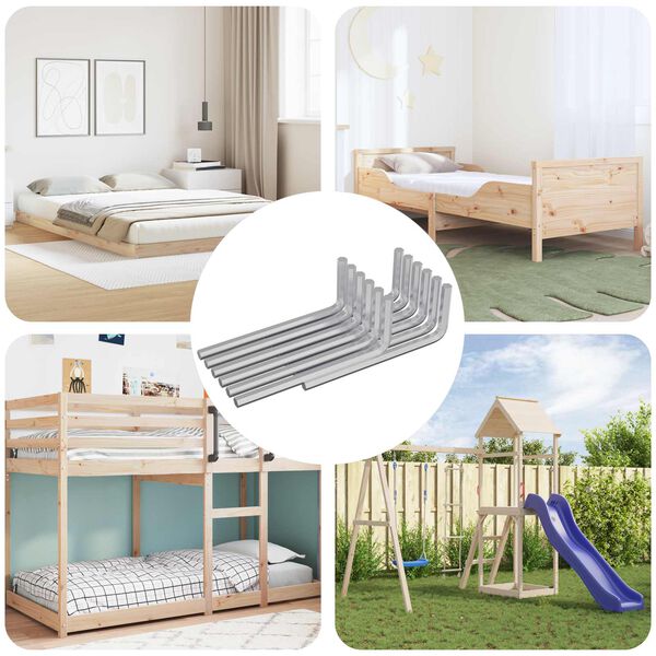 vidaXL Kuusnurkne V&otilde;ti 2118 pcs H&otilde;bedane 32 x 86 mm Teras