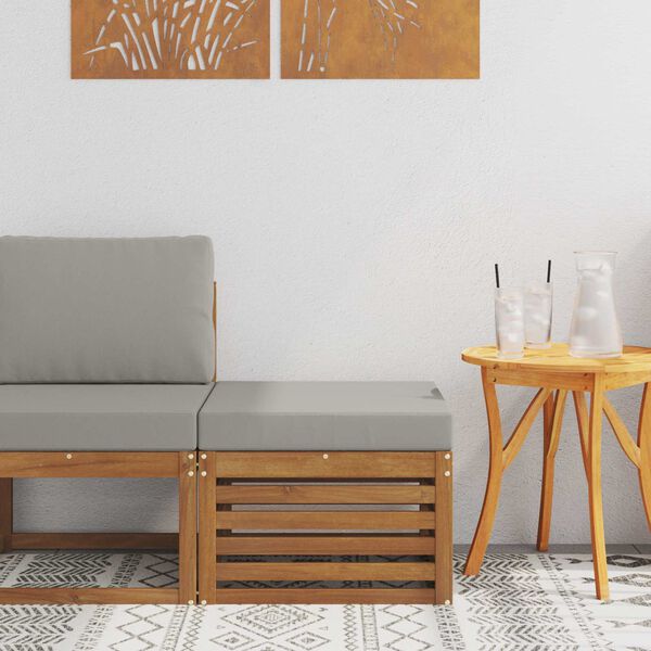 vidaXL V&auml;li jalatoed Tugev akatsiapuu Neutraalne