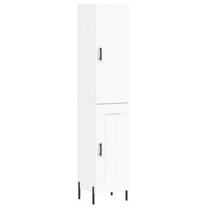 vidaXL k&otilde;rge kapp, valge , 34,5x34x180 cm, tehispuit