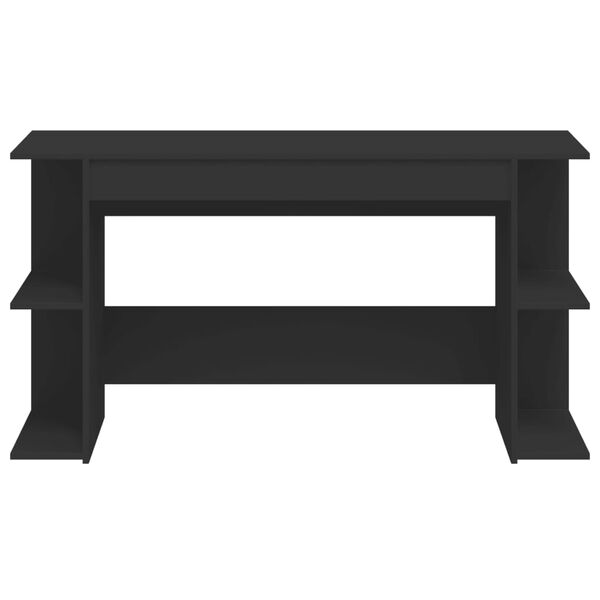 vidaXL kirjutuslaud, must, 140 x 50 x 75 cm, tehispuit