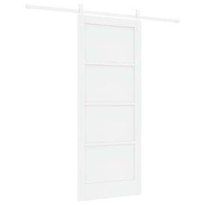 vidaXL Libisev uks ORKDAL Valge 83 x 202 cm Toekas m&auml;nnipuit